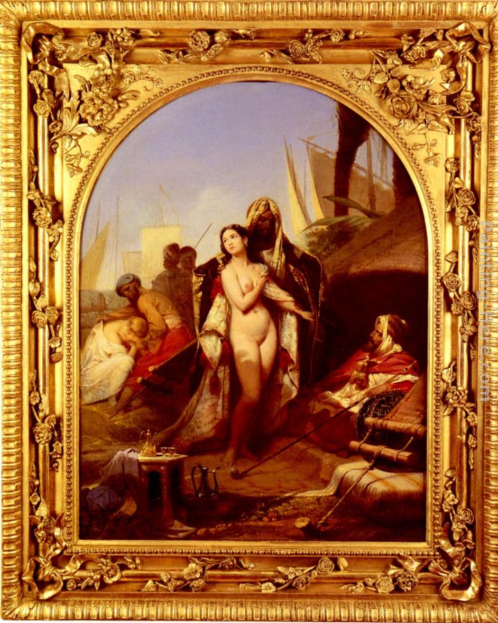The Slave Market painting - Frederic Henri Schopin The Slave Market art painting